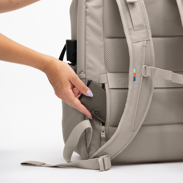 Rucksack Pro Pack Travel mit Laptopfach 16 Zoll Scallop, Farbe: beige, Marke: Got Bag, EAN: 4260483889080, Abmessungen in cm: 35x53x20, Bild 12 von 16
