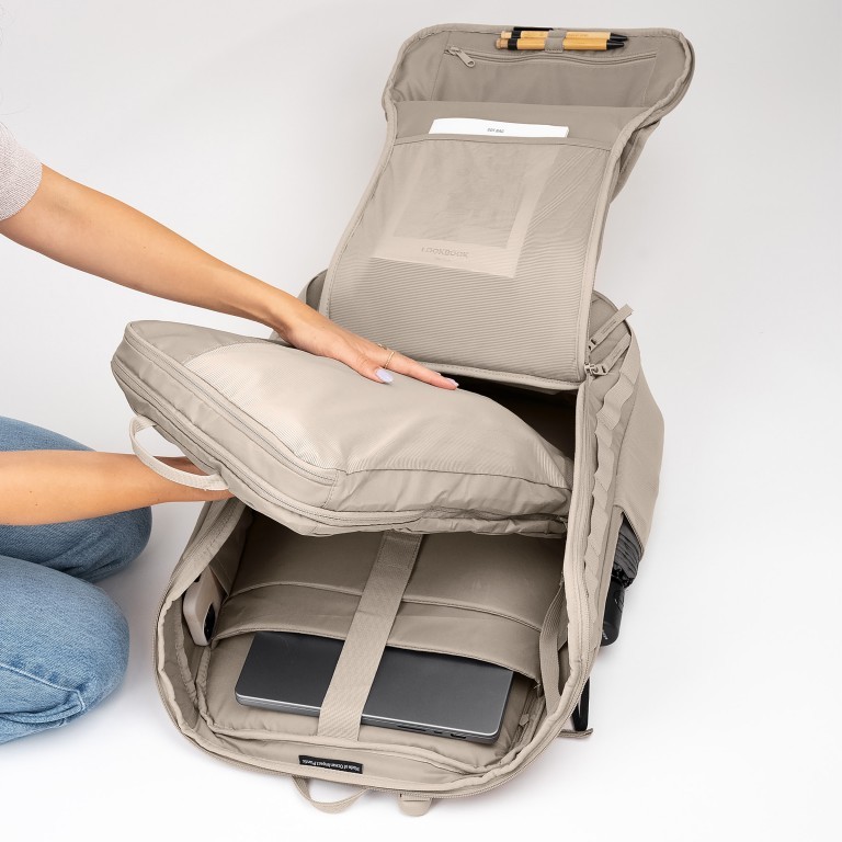 Rucksack Pro Pack Travel mit Laptopfach 16 Zoll Scallop, Farbe: beige, Marke: Got Bag, EAN: 4260483889080, Abmessungen in cm: 35x53x20, Bild 14 von 16