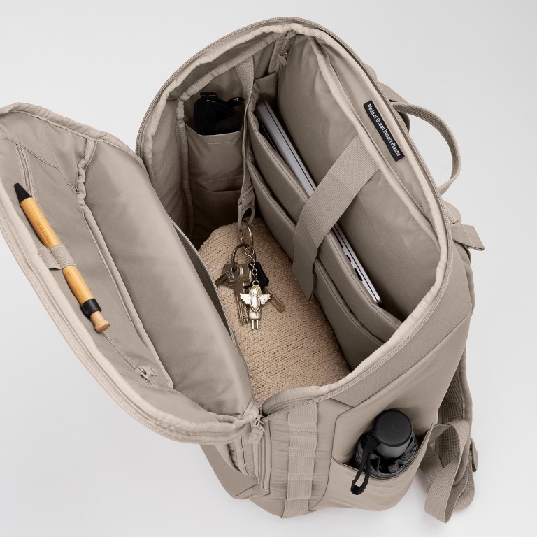 Rucksack Pro Pack Travel mit Laptopfach 16 Zoll Scallop, Farbe: beige, Marke: Got Bag, EAN: 4260483889080, Abmessungen in cm: 35x53x20, Bild 10 von 16