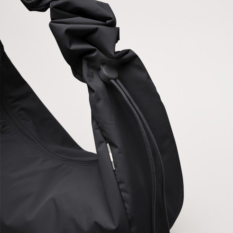 Beuteltasche Moon Bag Ruffle Monochrome Black, Farbe: schwarz, Marke: Got Bag, EAN: 4262457051912, Abmessungen in cm: 40x22x15.5, Bild 10 von 10