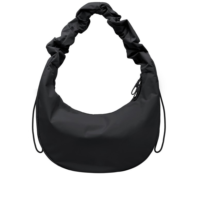 Beuteltasche Moon Bag Ruffle Monochrome Black, Farbe: schwarz, Marke: Got Bag, EAN: 4262457051912, Abmessungen in cm: 40x22x15.5, Bild 4 von 10
