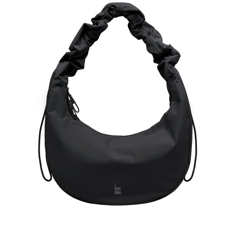 Beuteltasche Moon Bag Ruffle Monochrome Black, Farbe: schwarz, Marke: Got Bag, EAN: 4262457051912, Abmessungen in cm: 40x22x15.5, Bild 1 von 10