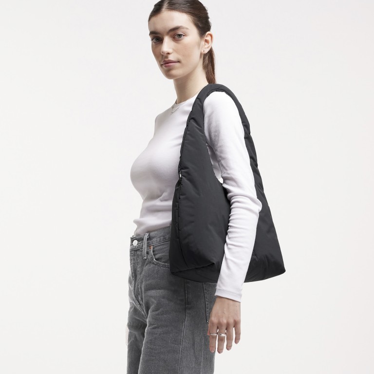 Beuteltasche Cloud Shoulder Bag Black Monochrome, Farbe: schwarz, Marke: Got Bag, EAN: 4262457051769, Abmessungen in cm: 52x40x16, Bild 5 von 9