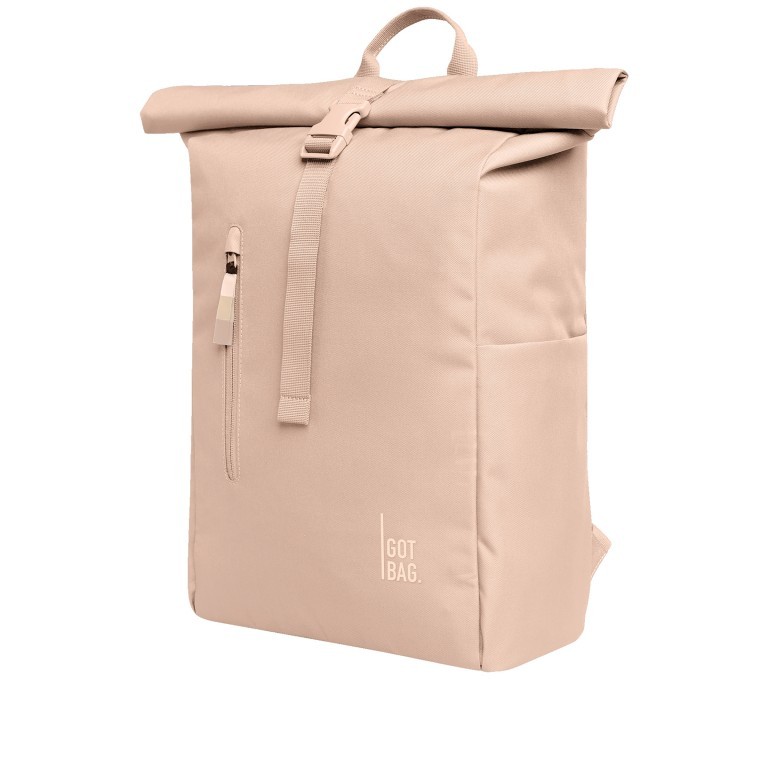 Rucksack Rolltop Easy Monochrome Pearl, Farbe: beige, Marke: Got Bag, EAN: 4262457052179, Abmessungen in cm: 30x42x15, Bild 2 von 10