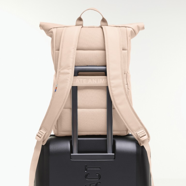 Rucksack Rolltop Easy Monochrome Pearl, Farbe: beige, Marke: Got Bag, EAN: 4262457052179, Abmessungen in cm: 30x42x15, Bild 5 von 10