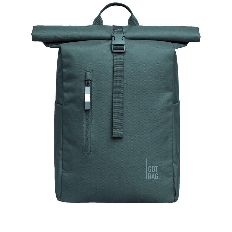 Rucksack Rolltop Easy Monochrome Sea Teal, Farbe: blau/petrol, Marke: Got Bag, EAN: 4262457052230, Abmessungen in cm: 30x42x15, Bild 1 von 10