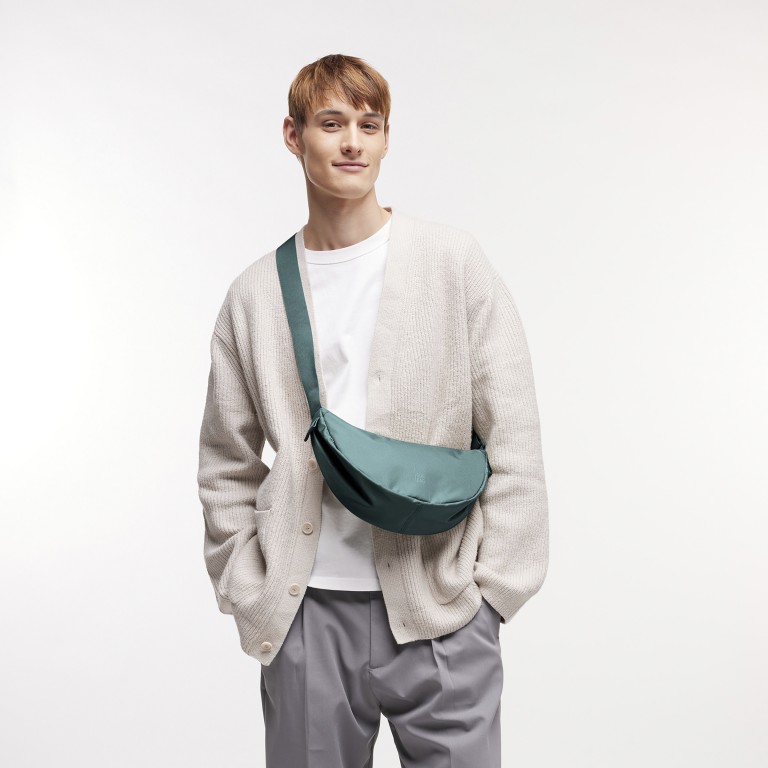 Umhängetasche Moon Bag Small Monochrome Sea Teal, Farbe: blau/petrol, Marke: Got Bag, EAN: 4262457052247, Abmessungen in cm: 32x18x9, Bild 5 von 7