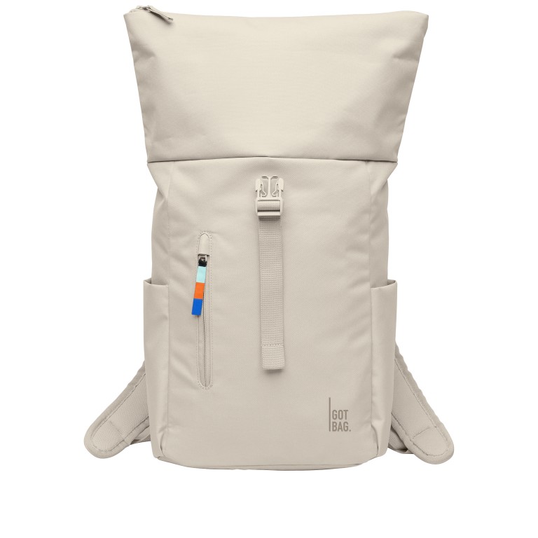 Rucksack Rolltop Easy Small Soft Shell, Farbe: beige, Marke: Got Bag, EAN: 4262457052315, Abmessungen in cm: 27x40x13, Bild 7 von 10