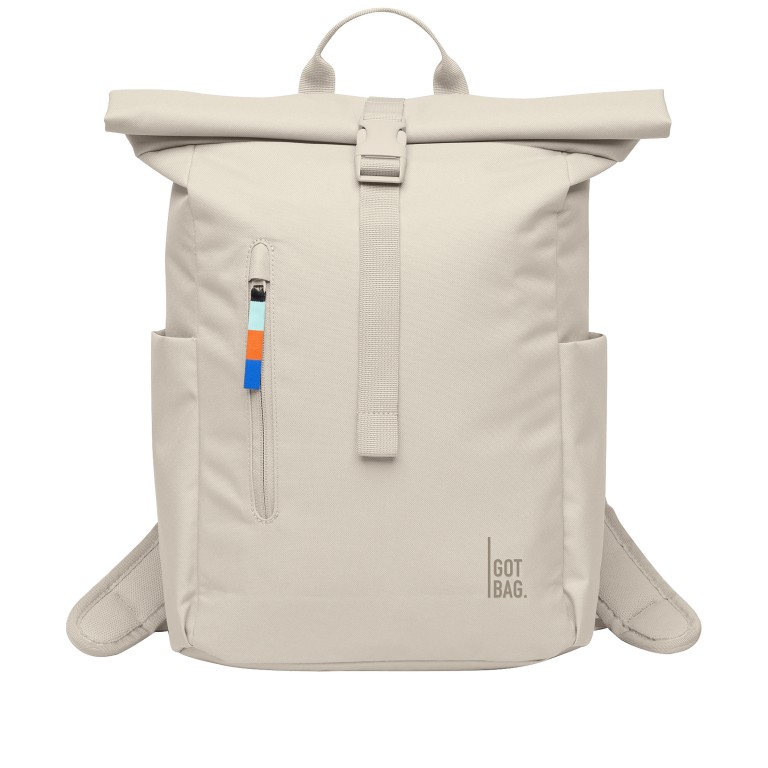 Rucksack Rolltop Easy Small Soft Shell, Farbe: beige, Marke: Got Bag, EAN: 4262457052315, Abmessungen in cm: 27x40x13, Bild 1 von 10