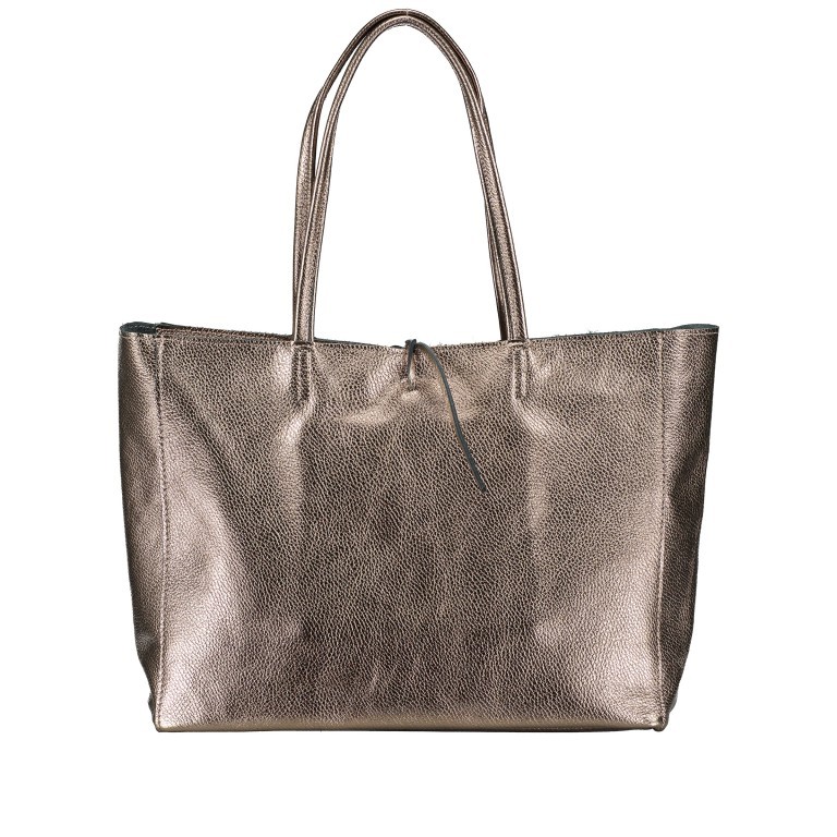 Shopper Metallic Bronze, Farbe: metallic, Marke: Hausfelder Manufaktur, EAN: 4065646023185, Abmessungen in cm: 37x29.5x11.5, Bild 3 von 5