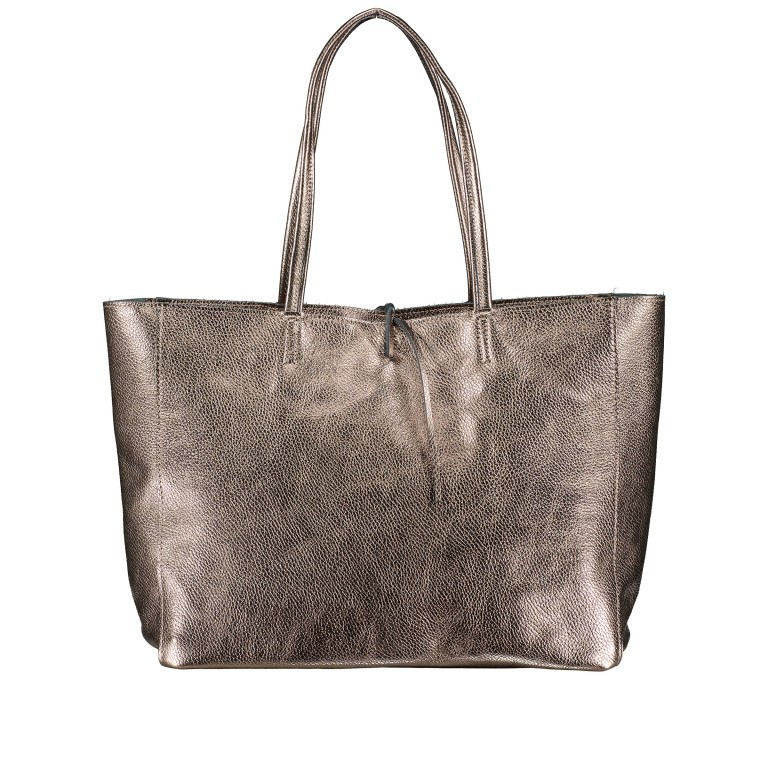 Shopper Metallic Bronze, Farbe: metallic, Marke: Hausfelder Manufaktur, EAN: 4065646023185, Abmessungen in cm: 37x29.5x11.5, Bild 1 von 5