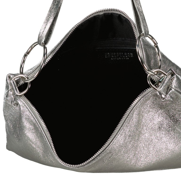 Umhängetasche Metallic Grau, Farbe: grau, Marke: Hausfelder Manufaktur, EAN: 4065646023208, Abmessungen in cm: 35x25x1, Bild 8 von 8