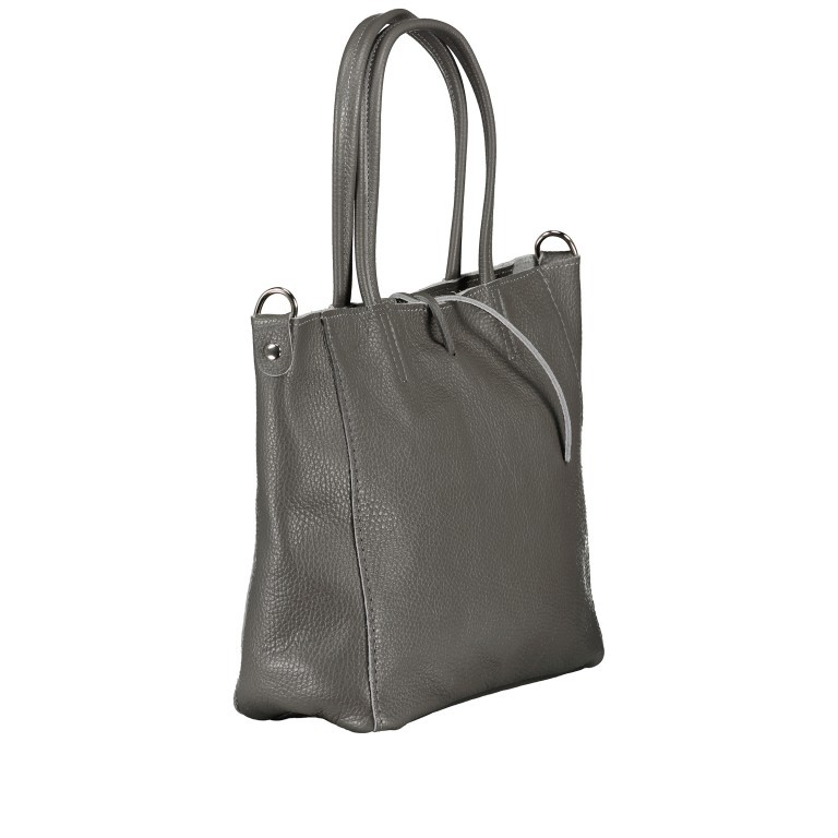 Handtasche Dollaro Anthra, Farbe: anthrazit, Marke: Hausfelder Manufaktur, EAN: 4065646023222, Abmessungen in cm: 23.5x23x8, Bild 2 von 7