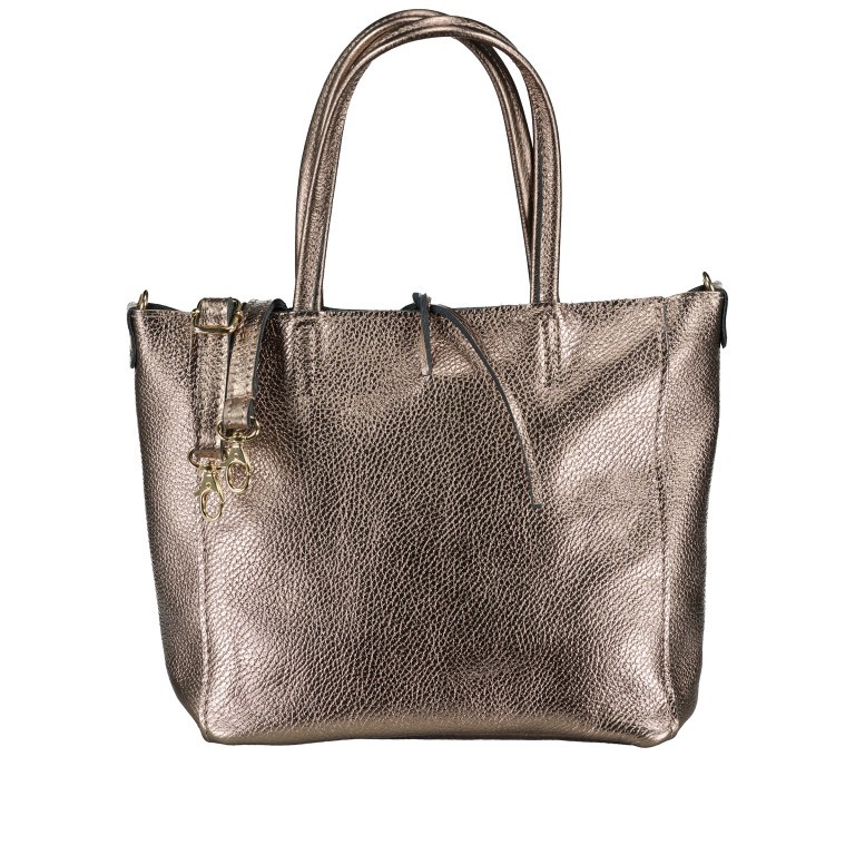 Handtasche Metallic Bronze, Farbe: metallic, Marke: Hausfelder Manufaktur, EAN: 4065646023277, Abmessungen in cm: 23x22.5x8.5, Bild 1 von 8