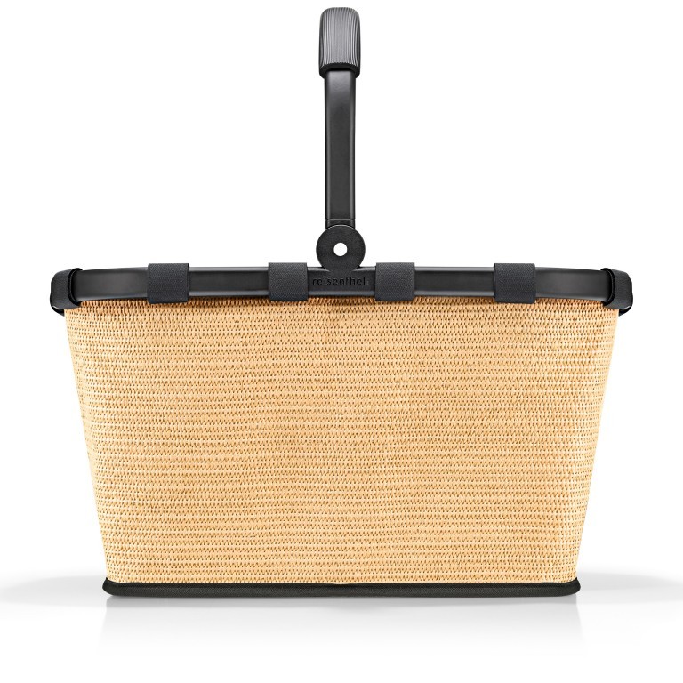 Einkaufskorb Carrybag Raffia Black, Farbe: cognac, Marke: Reisenthel, EAN: 4012013741500, Abmessungen in cm: 48x29x28, Bild 2 von 5