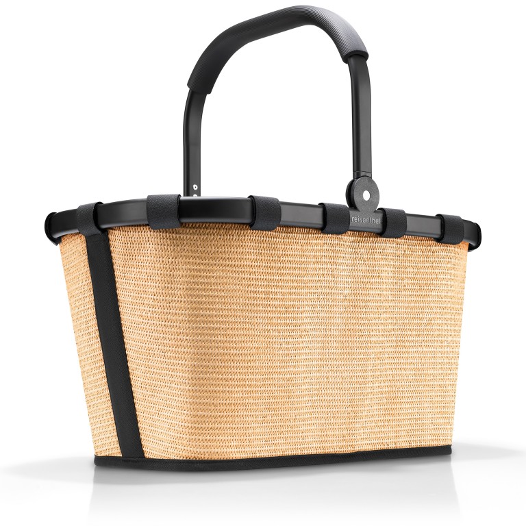 Einkaufskorb Carrybag Raffia Black, Farbe: cognac, Marke: Reisenthel, EAN: 4012013741500, Abmessungen in cm: 48x29x28, Bild 1 von 5