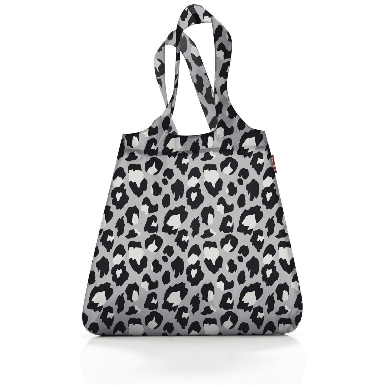 Falttasche Mini Maxi Shopper Leo Nero, Farbe: grau, Marke: Reisenthel, EAN: 4012013741814, Abmessungen in cm: 43.5x63x6, Bild 1 von 2