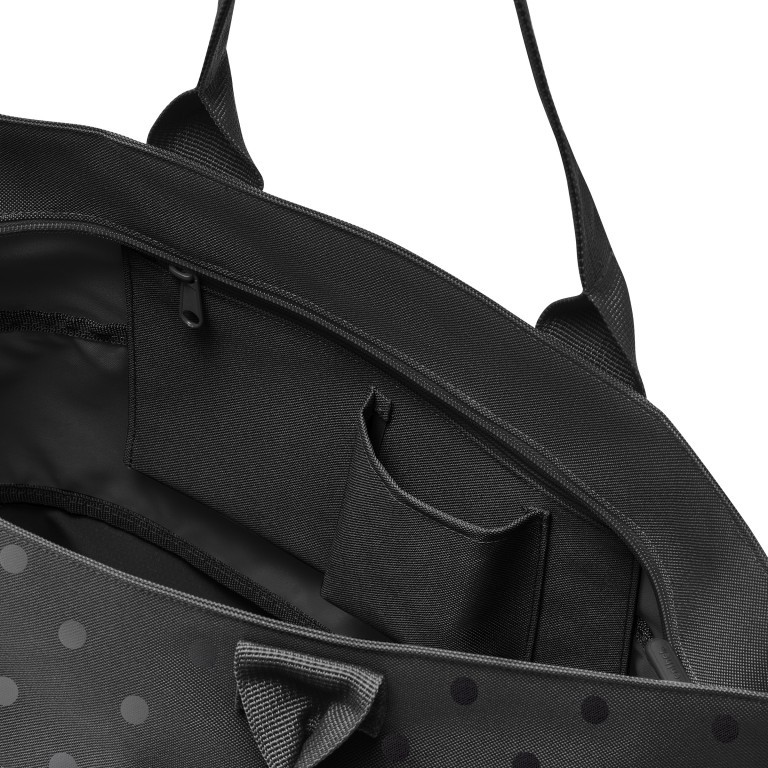 Shopper E1 erweiterbar Glossy Dots Black, Farbe: schwarz, Marke: Reisenthel, EAN: 4012013741661, Abmessungen in cm: 50x26.5x15.5, Bild 3 von 3