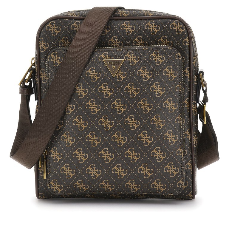 Umhängetasche 4G-Logo Brown Ochre, Farbe: braun, Marke: Guess, EAN: 7626101547911, Abmessungen in cm: 22x25.5x7, Bild 1 von 6