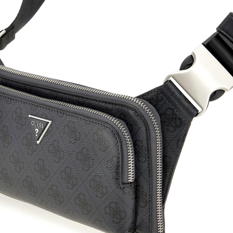 Umhängetasche 4G-Logo Black, Farbe: schwarz, Marke: Guess, EAN: 7620837298932, Abmessungen in cm: 23x14x3.5, Bild 4 von 4