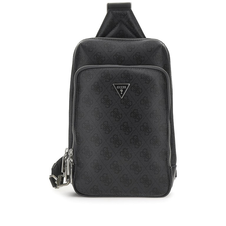 Umhängetasche Milano Slingbag 4g-logo Black, Farbe: schwarz, Marke: Guess, EAN: 7620837299052, Abmessungen in cm: 18.5x27.5x6.5, Bild 1 von 5