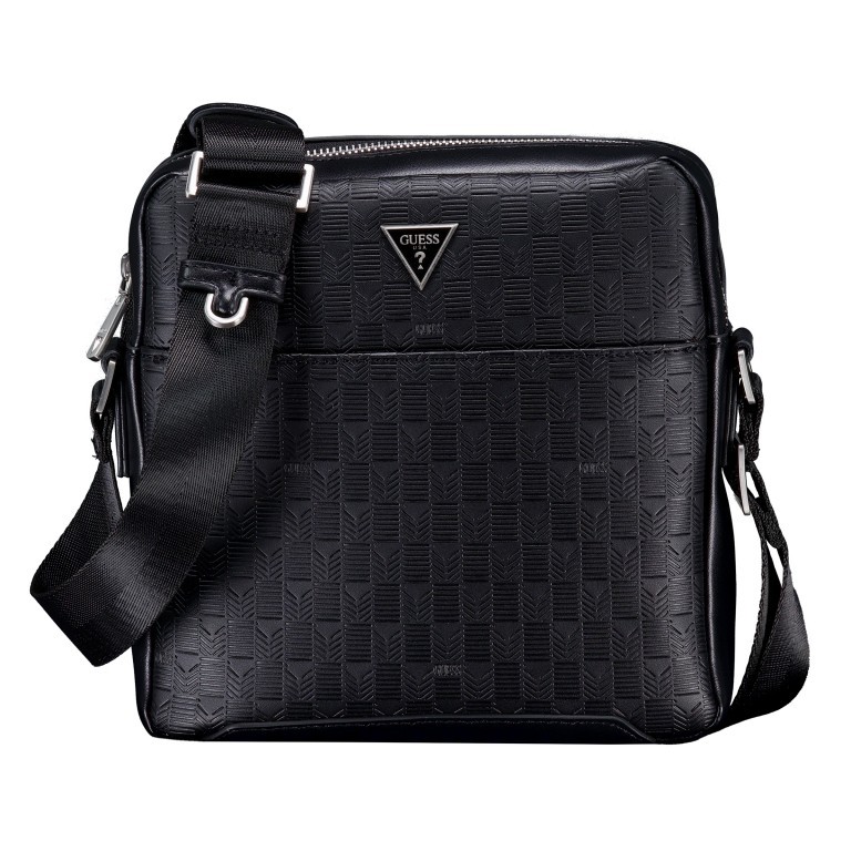 Umhängetasche Torino Black, Farbe: schwarz, Marke: Guess, EAN: 7626741087037, Abmessungen in cm: 22.5x22.5x6, Bild 1 von 6