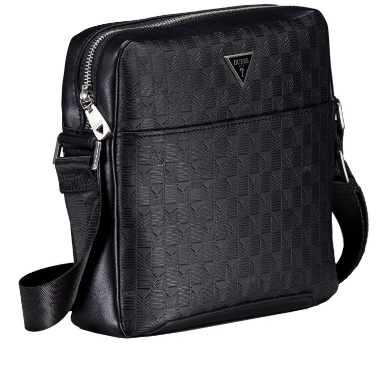 Umhängetasche Torino Black, Farbe: schwarz, Marke: Guess, EAN: 7626741087037, Abmessungen in cm: 22.5x22.5x6, Bild 2 von 6