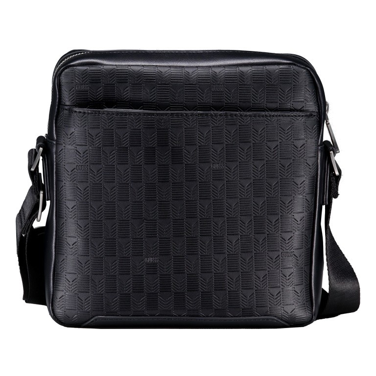Umhängetasche Torino Black, Farbe: schwarz, Marke: Guess, EAN: 7626741087037, Abmessungen in cm: 22.5x22.5x6, Bild 3 von 6