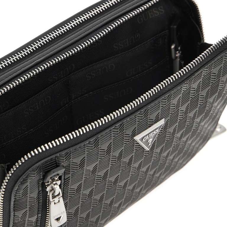 Handgelenktasche Tech Pouch Black, Farbe: schwarz, Marke: Guess, EAN: 7620837299618, Abmessungen in cm: 23x16x6, Bild 7 von 8