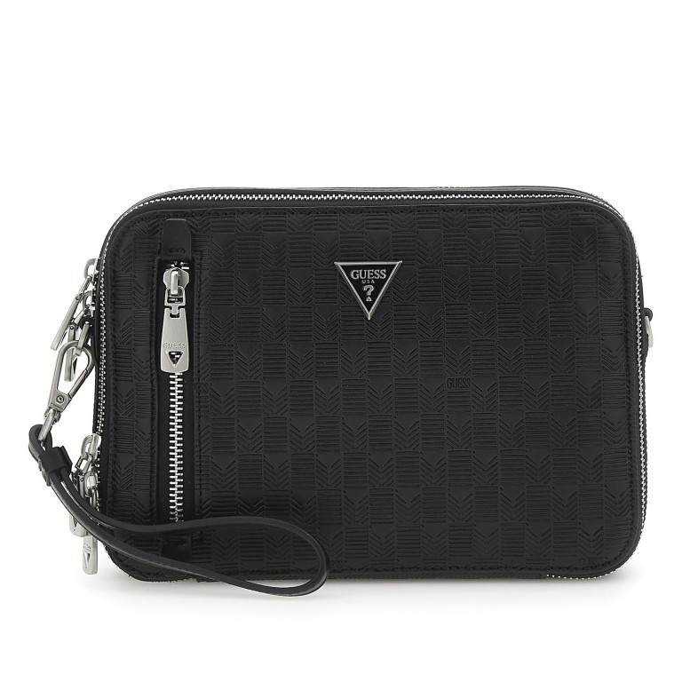 Handgelenktasche Tech Pouch Black, Farbe: schwarz, Marke: Guess, EAN: 7620837299618, Abmessungen in cm: 23x16x6, Bild 1 von 8