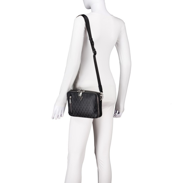 Handgelenktasche Tech Pouch Black, Farbe: schwarz, Marke: Guess, EAN: 7620837299618, Abmessungen in cm: 23x16x6, Bild 5 von 8
