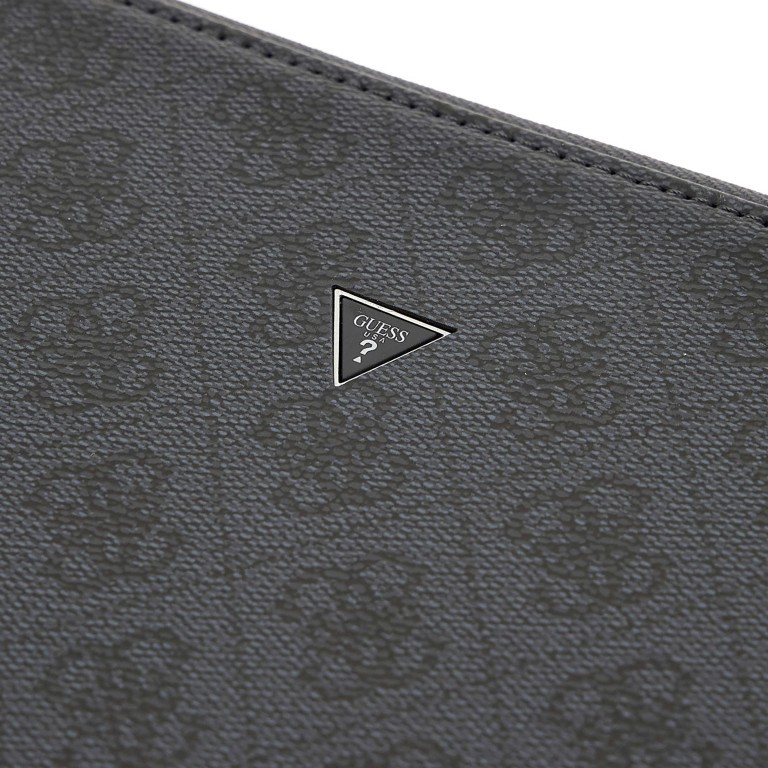 Handgelenktasche Tech Pouch Black, Farbe: schwarz, Marke: Guess, EAN: 7620837300062, Abmessungen in cm: 24.5x18x2, Bild 4 von 4
