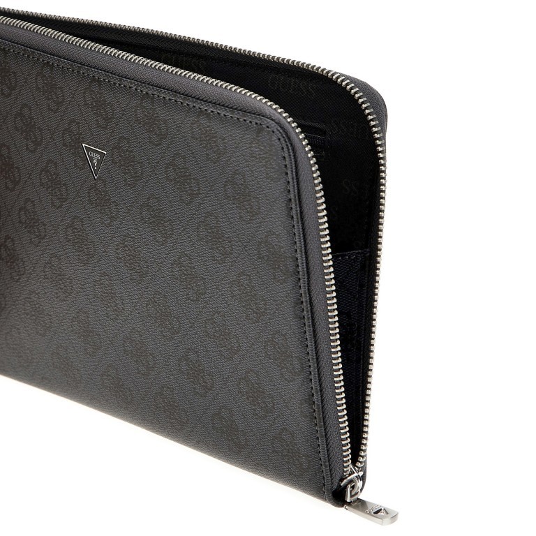 Handgelenktasche Tech Pouch Black, Farbe: schwarz, Marke: Guess, EAN: 7620837300062, Abmessungen in cm: 24.5x18x2, Bild 3 von 4