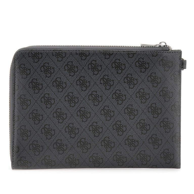Handgelenktasche Tech Pouch Black, Farbe: schwarz, Marke: Guess, EAN: 7620837300062, Abmessungen in cm: 24.5x18x2, Bild 2 von 4