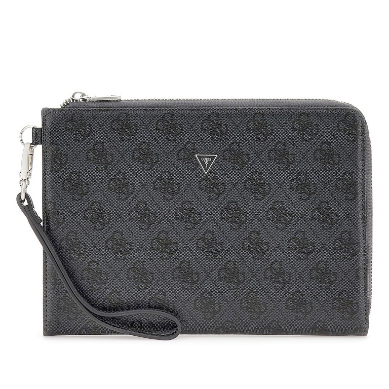 Handgelenktasche Tech Pouch Black, Farbe: schwarz, Marke: Guess, EAN: 7620837300062, Abmessungen in cm: 24.5x18x2, Bild 1 von 4
