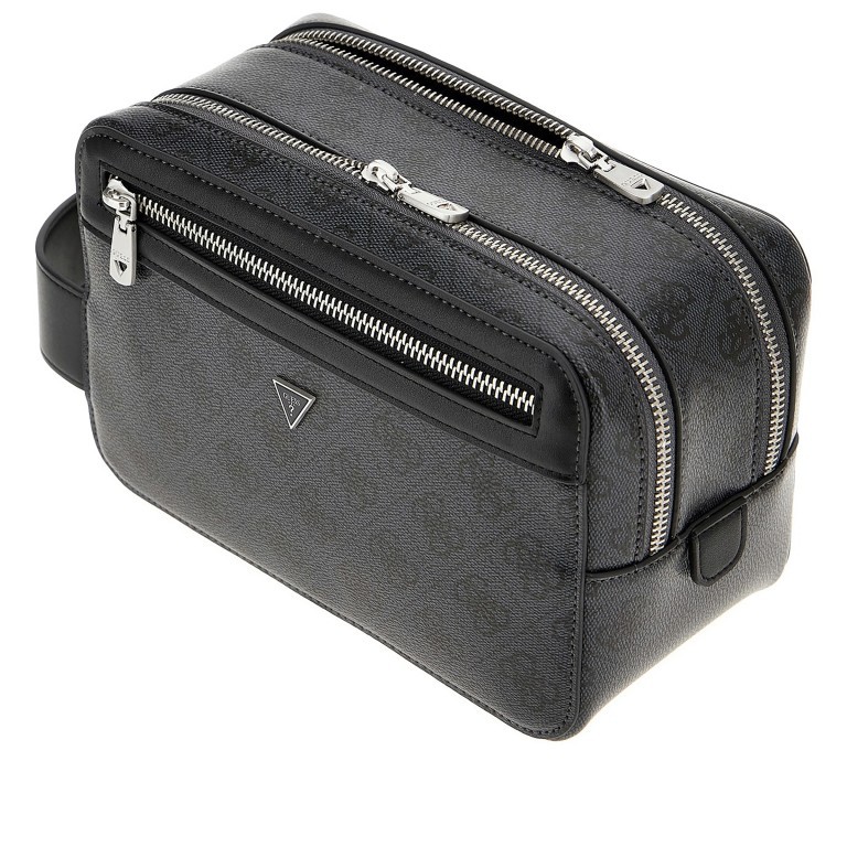 Kulturbeutel Losanna 4G-Logo Black, Farbe: schwarz, Marke: Guess, EAN: 7620837300390, Abmessungen in cm: 22x15x11, Bild 3 von 3
