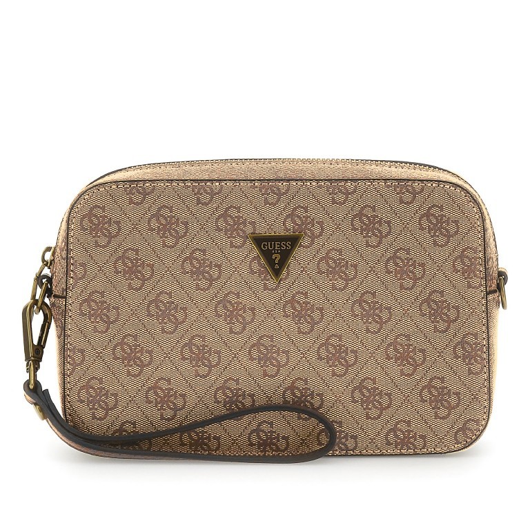 Umhängetasche 4G-Logo Beige Brown, Farbe: cognac, Marke: Guess, EAN: 7620837300420, Abmessungen in cm: 22x14x5.5, Bild 1 von 7