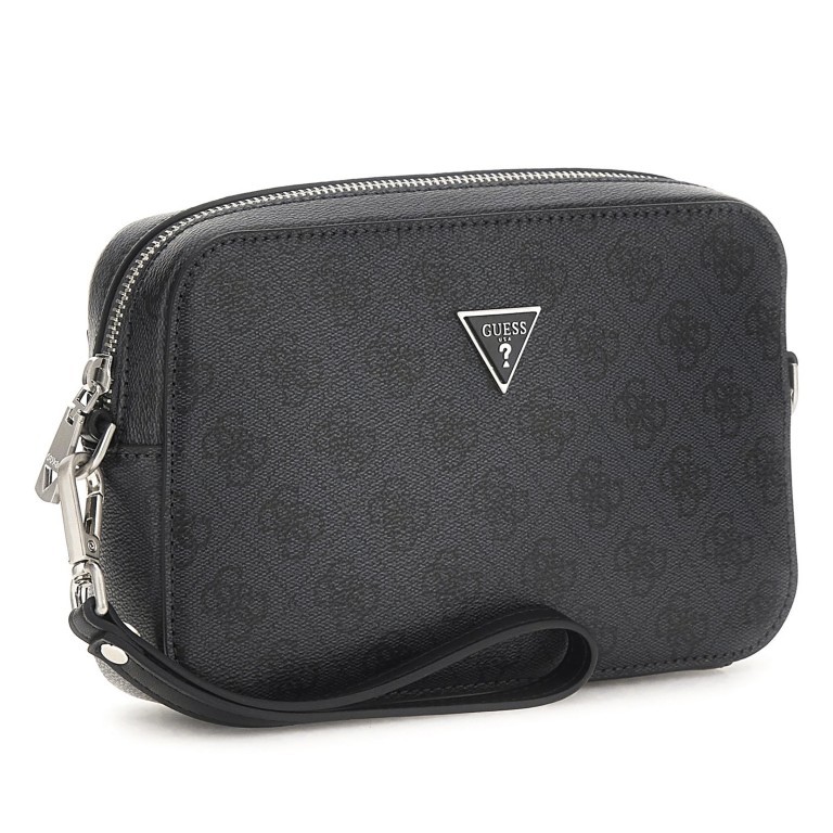 Umhängetasche 4G-Logo Black, Farbe: schwarz, Marke: Guess, EAN: 7620837300437, Abmessungen in cm: 22x14x5.5, Bild 2 von 7