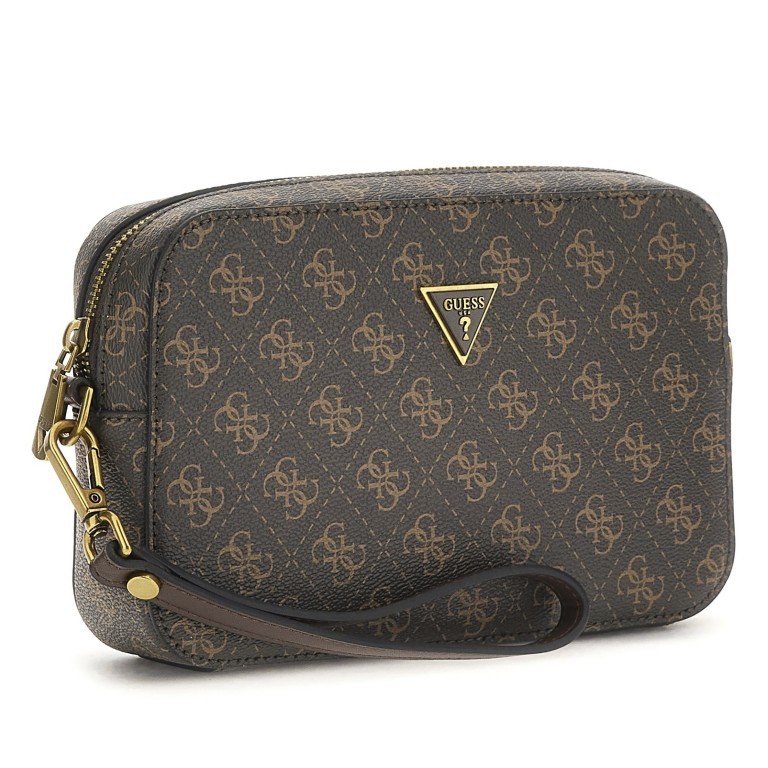 Umhängetasche 4G-Logo Brown Ochre, Farbe: braun, Marke: Guess, EAN: 7620837300444, Abmessungen in cm: 22x14x5.5, Bild 2 von 7