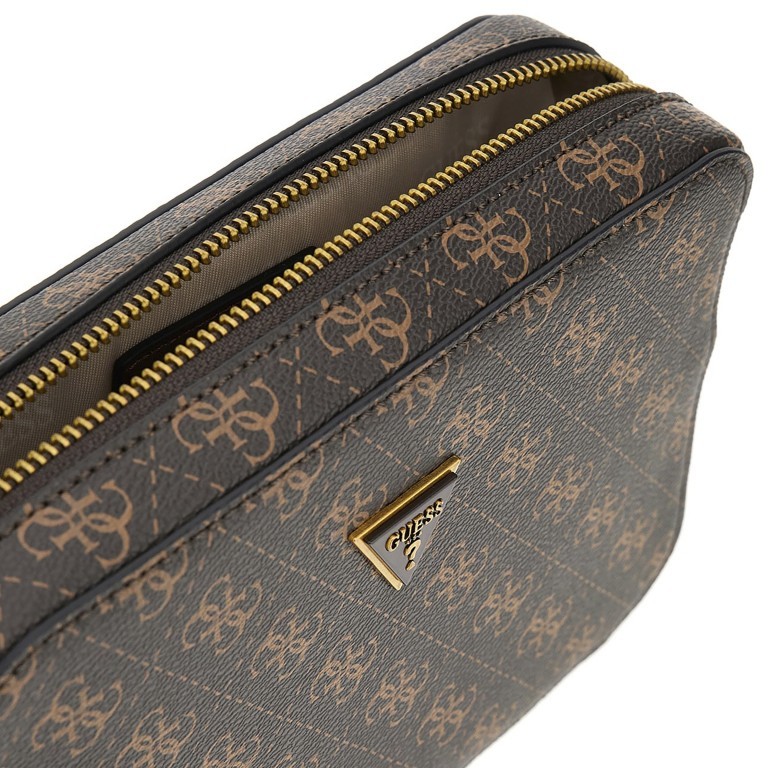 Umhängetasche 4G-Logo Brown Ochre, Farbe: braun, Marke: Guess, EAN: 7620837300444, Abmessungen in cm: 22x14x5.5, Bild 7 von 7