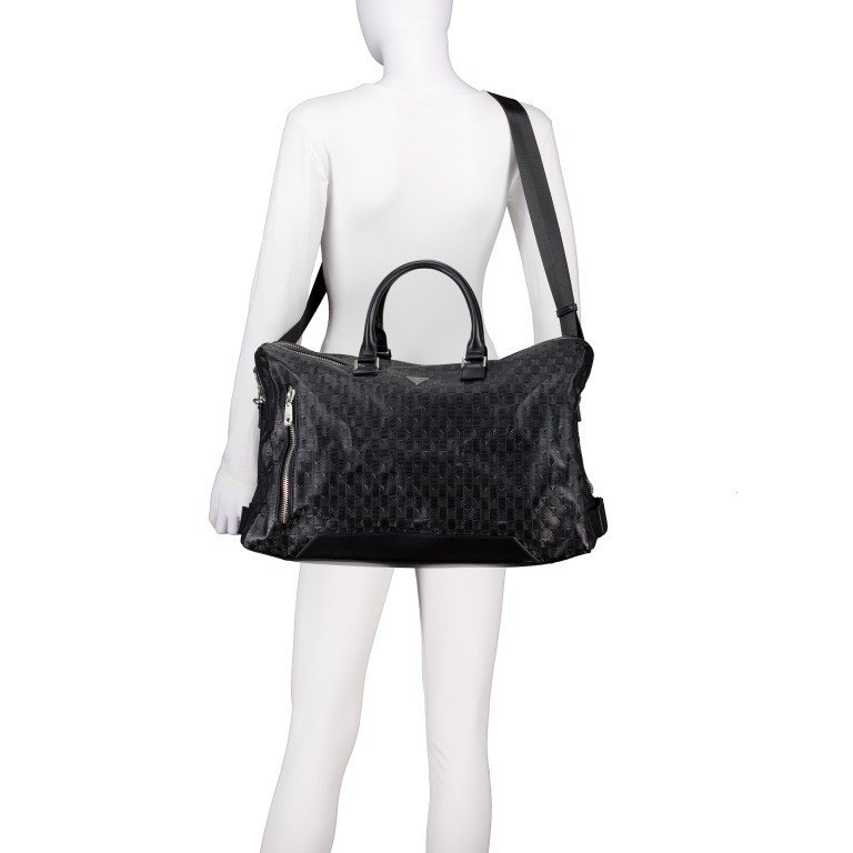 Reisetasche Torino Größe 48 cm Black, Farbe: schwarz, Marke: Guess, EAN: 7620837300970, Abmessungen in cm: 48x37x24, Bild 4 von 6