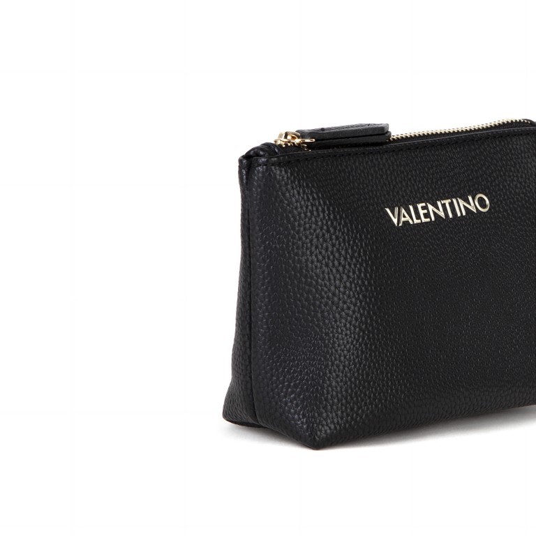 Kosmetik- / Utensilientasche Brixton Soft Cosmetic Case S Nero, Farbe: schwarz, Marke: Valentino Bags, EAN: 8054942226839, Abmessungen in cm: 15.5x11.5x6, Bild 4 von 4