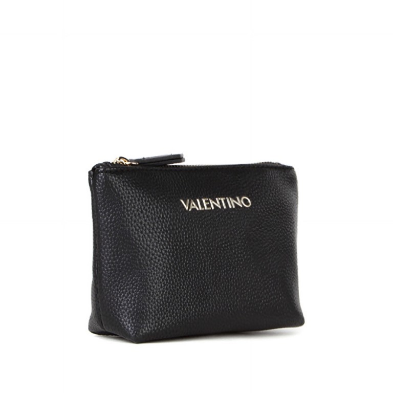 Kosmetik- / Utensilientasche Brixton Soft Cosmetic Case S Nero, Farbe: schwarz, Marke: Valentino Bags, EAN: 8054942226839, Abmessungen in cm: 15.5x11.5x6, Bild 2 von 4