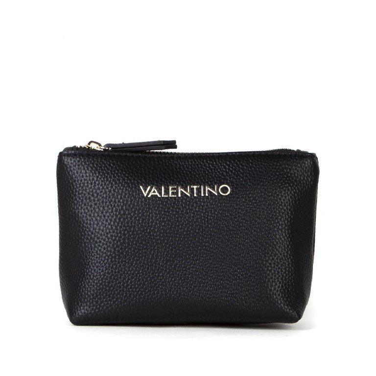 Kosmetik- / Utensilientasche Brixton Soft Cosmetic Case S Nero, Farbe: schwarz, Marke: Valentino Bags, EAN: 8054942226839, Abmessungen in cm: 15.5x11.5x6, Bild 1 von 4