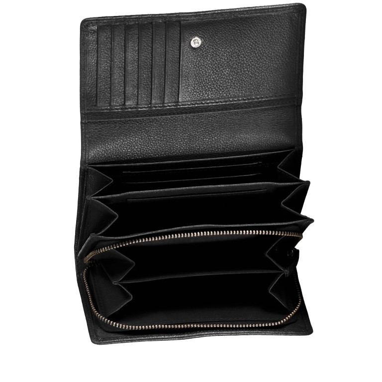 Geldbörse Luise 452 Schwarz, Farbe: schwarz, Marke: Flanigan, EAN: 4066727006172, Abmessungen in cm: 16x9x3.2, Bild 4 von 4