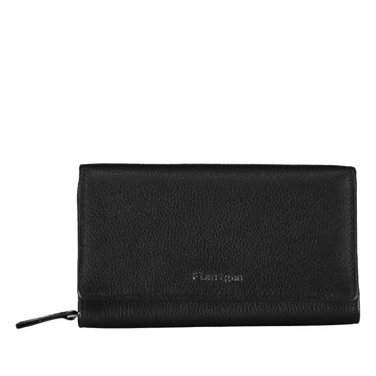 Geldbörse Luise 452 Schwarz, Farbe: schwarz, Marke: Flanigan, EAN: 4066727006172, Abmessungen in cm: 16x9x3.2, Bild 1 von 4