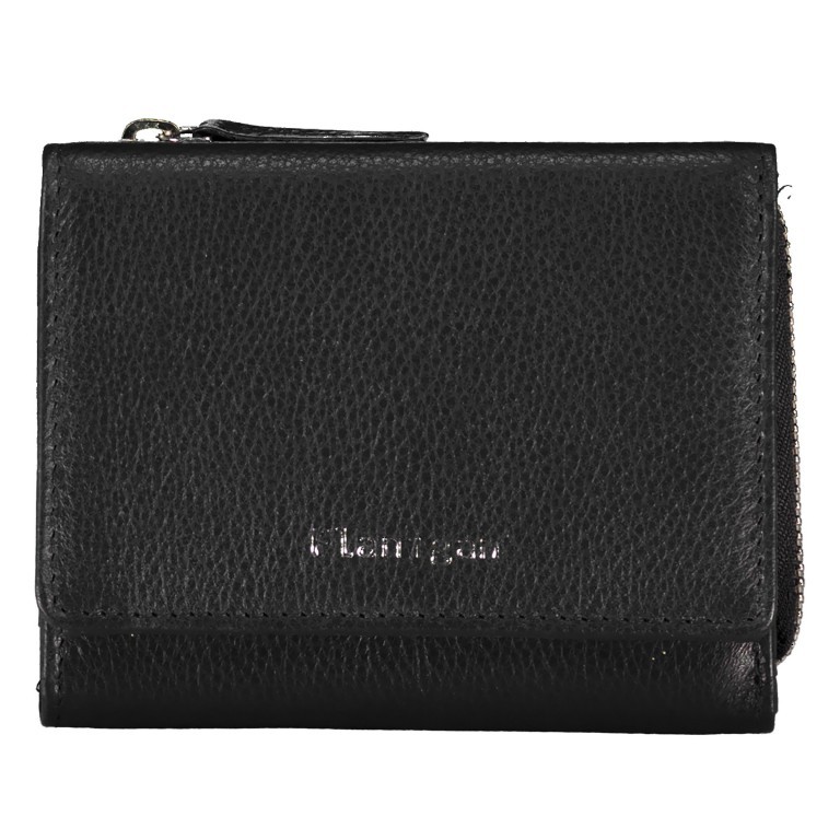 Geldbörse Luise 454 mit RFID-Schutz Schwarz, Farbe: schwarz, Marke: Flanigan, EAN: 4066727006196, Abmessungen in cm: 11x8.5x4, Bild 1 von 5