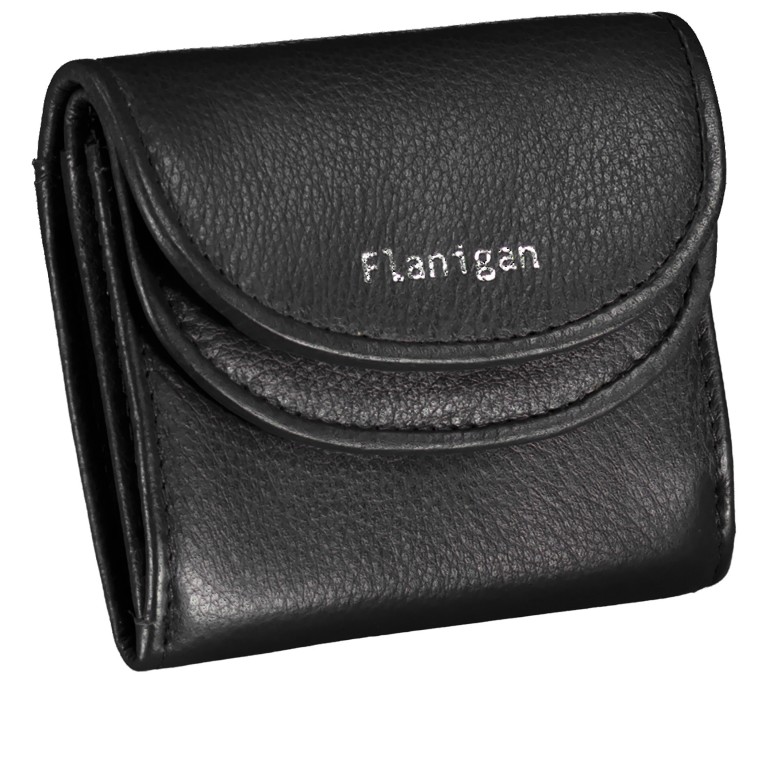 Geldbörse Luise 457 mit RFID-Schutz Schwarz, Farbe: schwarz, Marke: Flanigan, EAN: 4066727006226, Abmessungen in cm: 10x8x2.5, Bild 2 von 5