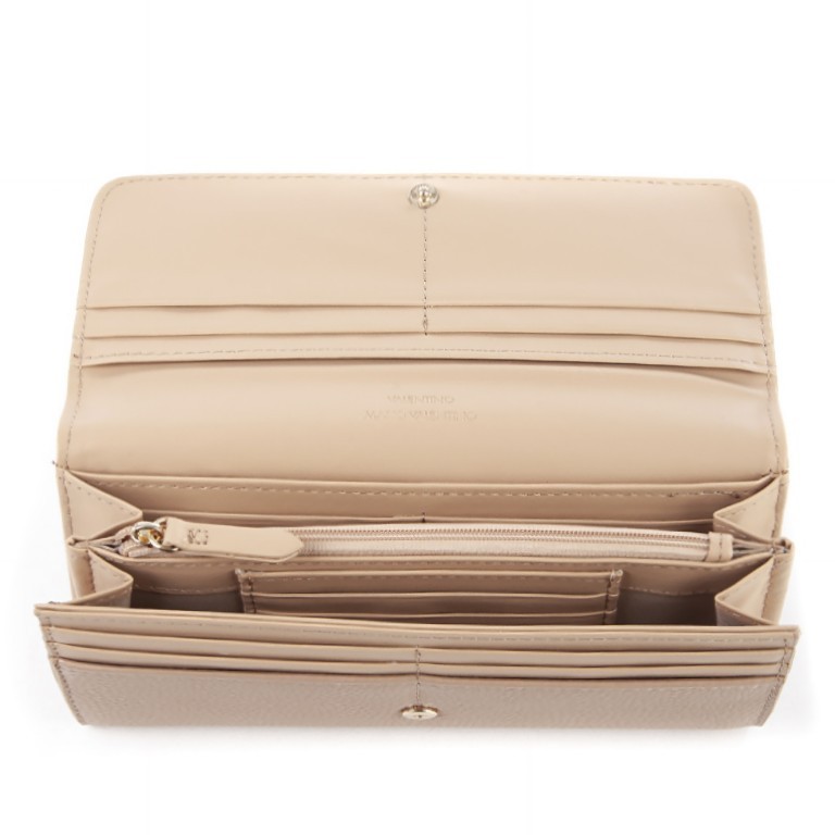 Geldbörse Brixton Beige, Farbe: beige, Marke: Valentino Bags, EAN: 8054942232960, Abmessungen in cm: 19.5x10x3, Bild 4 von 4