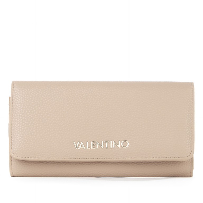 Geldbörse Brixton Beige, Farbe: beige, Marke: Valentino Bags, EAN: 8054942232960, Abmessungen in cm: 19.5x10x3, Bild 1 von 4